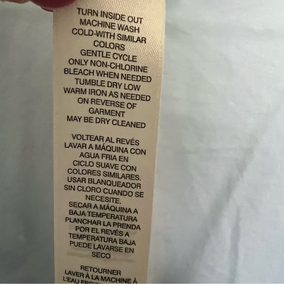 Chico's Women's Sequin Stripe Blouse Top 3/4 Sleeve‎ Pullover Blue Size 1 US M 8 - Picture 5 of 7